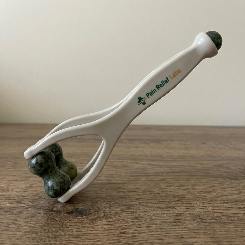 2-in-1 Jade Roller Finger Massager