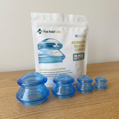 Blue Silicone Cupping Therapy Set