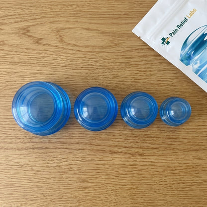 Blue Silicone Cupping Therapy Set