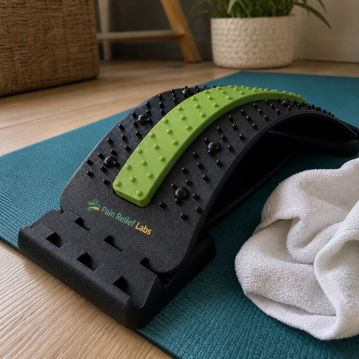 Back Stretcher with Magnetic Acupressure Points for Spinal Pain Relief