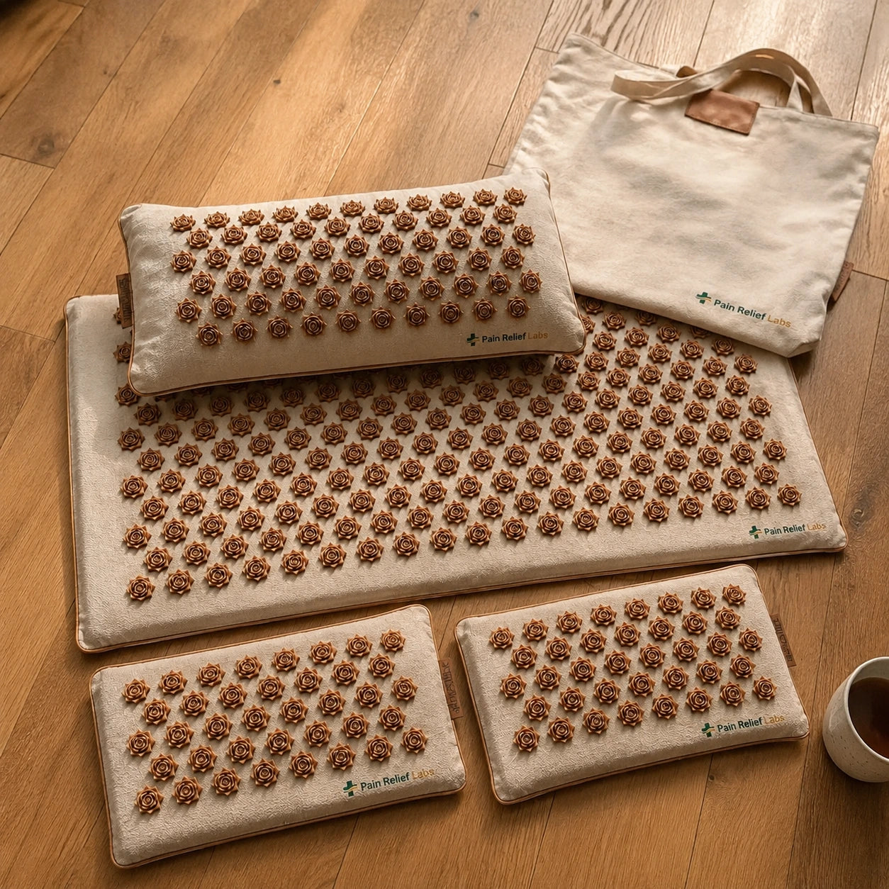 Acupressure Mat Set for Full Body for Tension Headaches Back Pain Stress